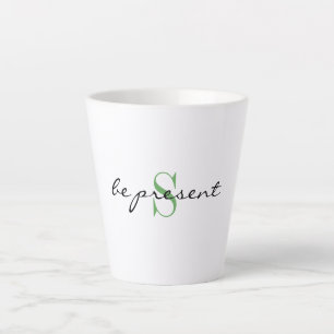 Monogram Initial, Stylish Script vorhanden sein, Milchtasse