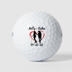 Monogram Initial und Name Personalisierte Golfbäll Golfball