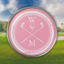 Monogram Initials Feminine Pink