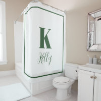 Monogram Initials Individuelle Name Hunter Green W
