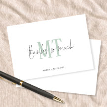 Monogram Initials Names Sage Wedding Danke