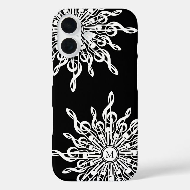 Monogram iPhone 16 Hülle (Rückseite)