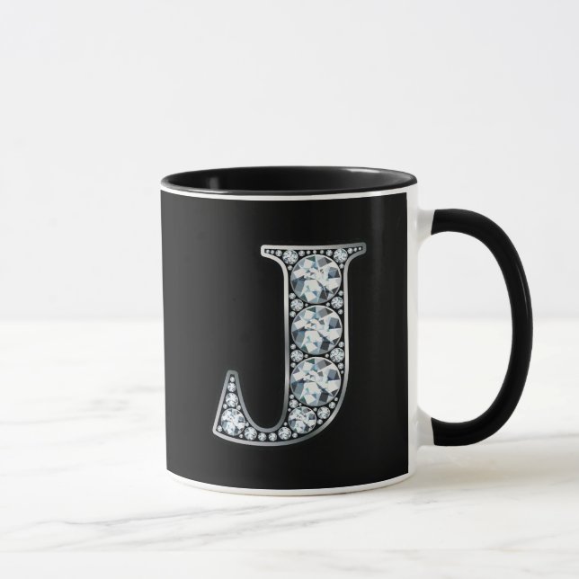 Monogram J Imitats Diamond Tasse (Rechts)
