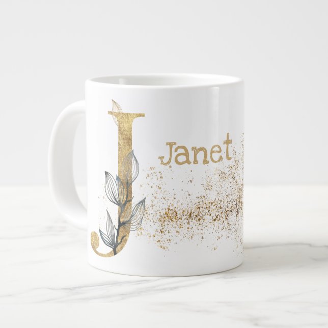 Monogram "J" Jumbo Tasse Soup Ice Cream (Vorderseite Links)