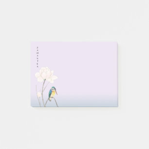 Monogram Japanese Vintage Lotus Post-it® 4 x 3 Post-it Klebezettel