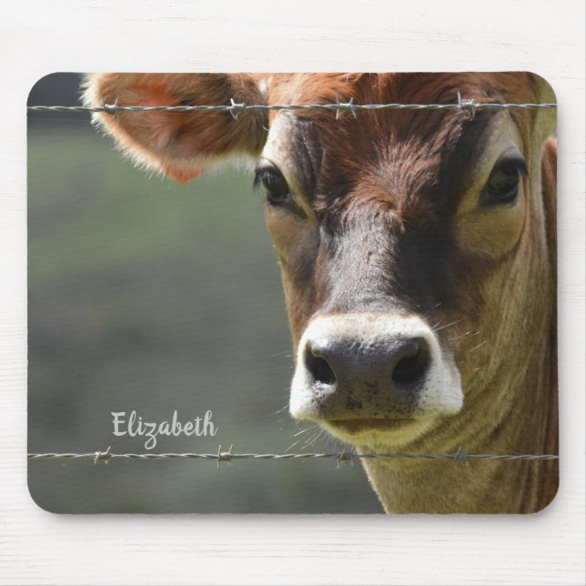 Monogram Jersey Cow Fotografie Mousepad (Vorne)
