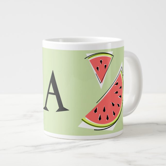 Monogram Jumbo-Tasse (Vorderseite Rechts)