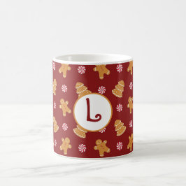 Monogram 'L' Gingerbrot Cookie Tasse Weihnachten