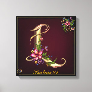 Monogram L Premium Wrapped Canvas (Gloss) Leinwanddruck