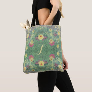 Monogram La Boca Wildblume Symmetrie Tote Bag Tasche