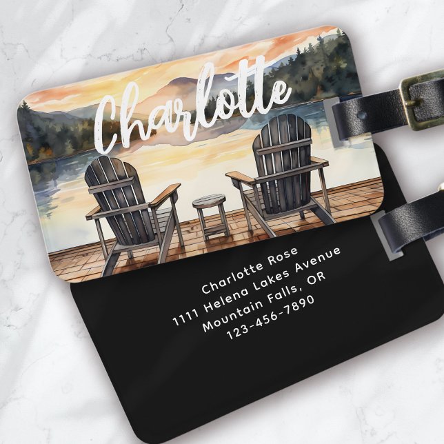 Monogram Lake Travel Gepäckanhänger (Von Creator hochgeladen)