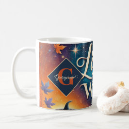 Monogram Lebendige Christliche Halloween Bibelvers Kaffeetasse