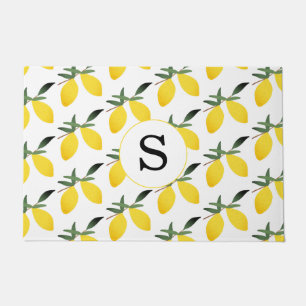 Monogram Lemon Citrus Doormat Fußmatte
