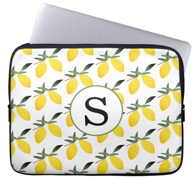 Monogram Lemon Citrus Laptopschutzhülle (Vorderseite)