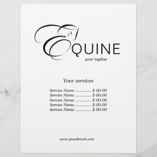 Monogram Letter E Horse Flyer