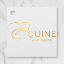 Monogram Letter E Horse Geschenkanhänger