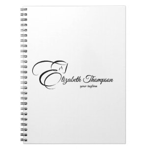 Monogram Letter E Horse Notizblock
