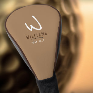 Monogram Light Brown Abdeckung Golf Headcover