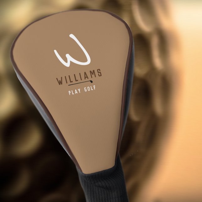 Monogram Light Brown Abdeckung Golf Headcover (Von Creator hochgeladen)