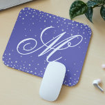 Monogram Lila Diamonds Personalisiert Mousepad<br><div class="desc">Monogram Lila Diamonds Personalisiert Mousepads verfügt über einen lila Hintergrund mit einem Diamant Overlay,  personalisiert mit Ihrem eigenen Monogramm in elegantem,  weißem Kalligraphieskript. Entworfen von ©Evco Studio www.zazzle.com/store/evcostudio</div>