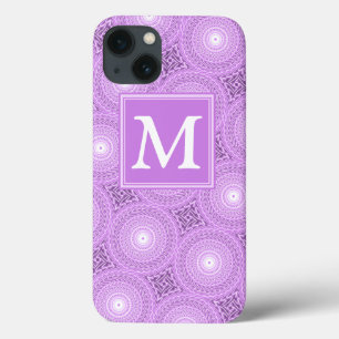Monogram-lilac-lila Kreise Muster Case-Mate iP Case-Mate iPhone Hülle