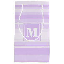 Monogram-Lilastreifen Kleine Geschenktüte