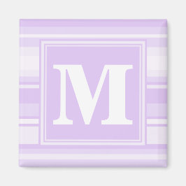 Monogram-Lilastreifen Magnet