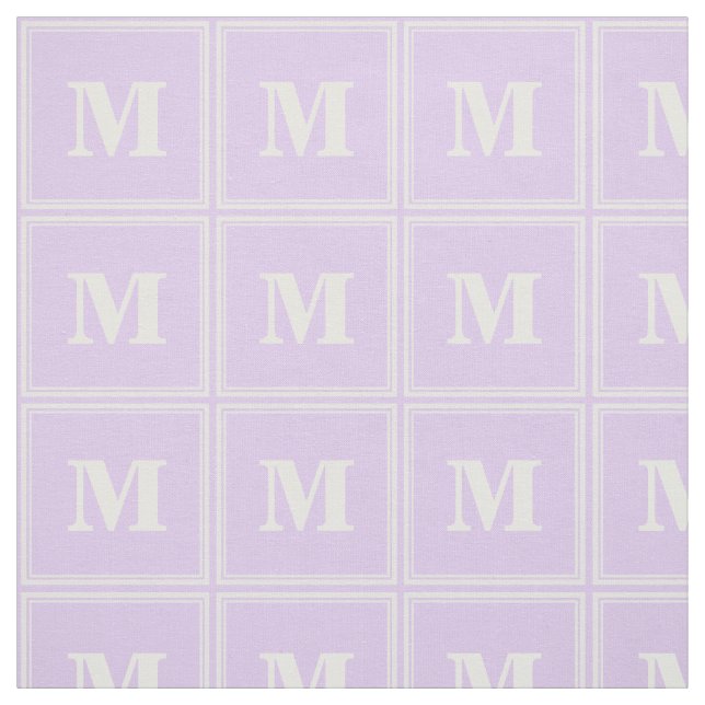 Monogram-Lilastreifen Stoff (Muster)