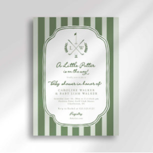 Monogram Little Putter auf dem Weg Golf-Baby-Party Einladung
