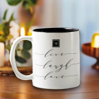 Monogram Live-Lagh-Liebe Inspiration Zitat
