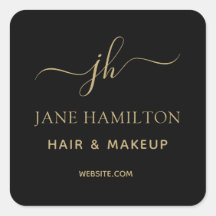 Monogram-Logo-Aufkleber