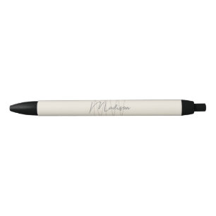 Monogram Logo Creme Moderne Minimalistische Kugelschreiber