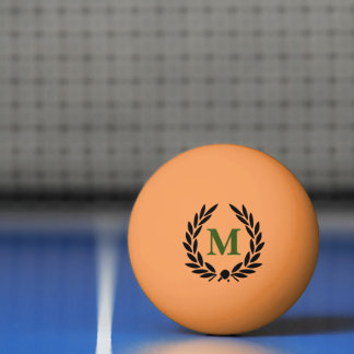 Monogram Lorberkranz SW Tischtennisball
