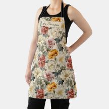 Monogram Luxe Vintag Style Artistic floral