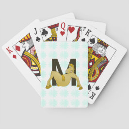 Monogram M Flexible Horse Personalisiert Spielkarten