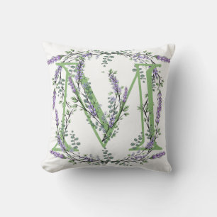 Monogram M Lavendel Eucalyptus Kissen
