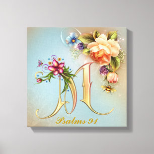 Monogram M Premium Wrapped Canvas (Gloss) Leinwanddruck