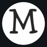 Monogram M Wedding Siegel Sticker<br><div class="desc">Monogram-Geschenke haben eine große Auswahl an individuell anpassbaren USPS-Briefmarke,  Umschlag Aufkleber-Aufkleber,  Grußkarten,  Hemden,  Hüte,  Buttons,  Magnete und vieles mehr. Diese Monogramme eignen sich hervorragend für die Versendung von Einladungen zu Hochzeiten,  Party Einladungen zum Jahrestag,  Graduierungsankündigungen und Geburtstagspartys,  um nur einige zu nennen.</div>