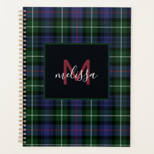 Monogram MacKenzie Tartan Kariert Personalisiert 2 Planer