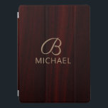 Monogram Mahogany Wood Holz Personalisierter Name iPad Pro Hülle<br><div class="desc">Dieses Design zeichnet sich durch ein stilvolles Mahagoniholzkorn mit einem Monogramm und personalisiertem Namen aus. Personalisieren Sie diese,  indem Sie den Text im Textfeld bearbeiten oder ohne Text löschen. #monogram #mit Monogramm #personalisiert #personalized gifts #ipadcases #ipadcases #tabletcases #electronics #Zuhause #office #work #school #gift #gift #gifts</div>