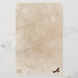 Monogram-Marmorplatte Vintag Stationery Briefpapier