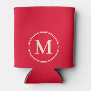 Monogram Massives Kirschbaum-Picknick Rosa Farbe Dosenkühler