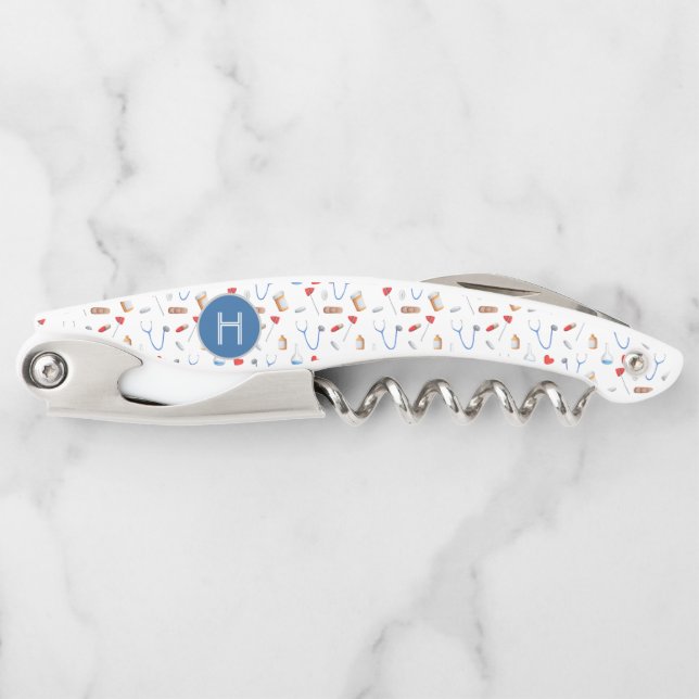 Monogram Medical Instrumental Nurse or Doctor Kellnermesser (Vorderseite)