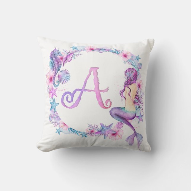 Monogram Mermaid Pillow - A Kissen (Vorderseite)