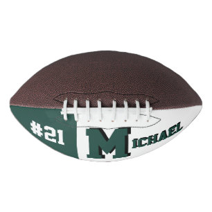 Monogram Michigan Staat Spartans Green & White Football