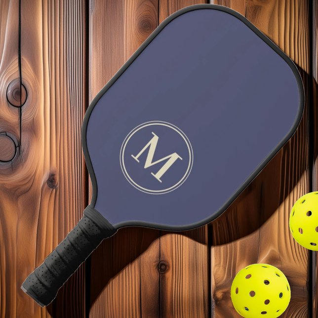 Monogram Mid Century Solid Lavender Breeze Farbe Pickleball Schläger (Von Creator hochgeladen)