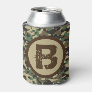 Monogram Military Green Camouflage Muster Dosenkühler