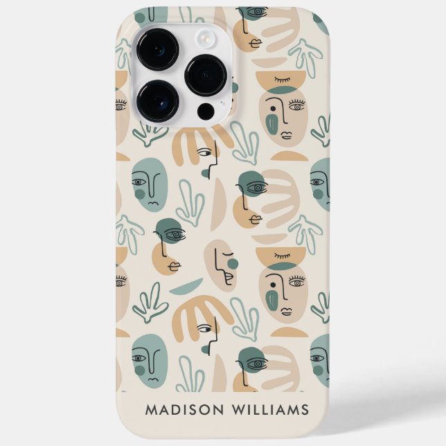 Monogram Minimal Modern Case-Mate iPhone Case (Rückseite)