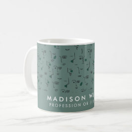 Monogram Minimal Moderne Kaffee Tasse