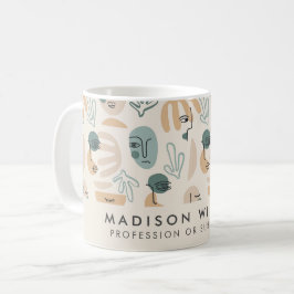 Monogram Minimal Moderne Kaffee Tasse